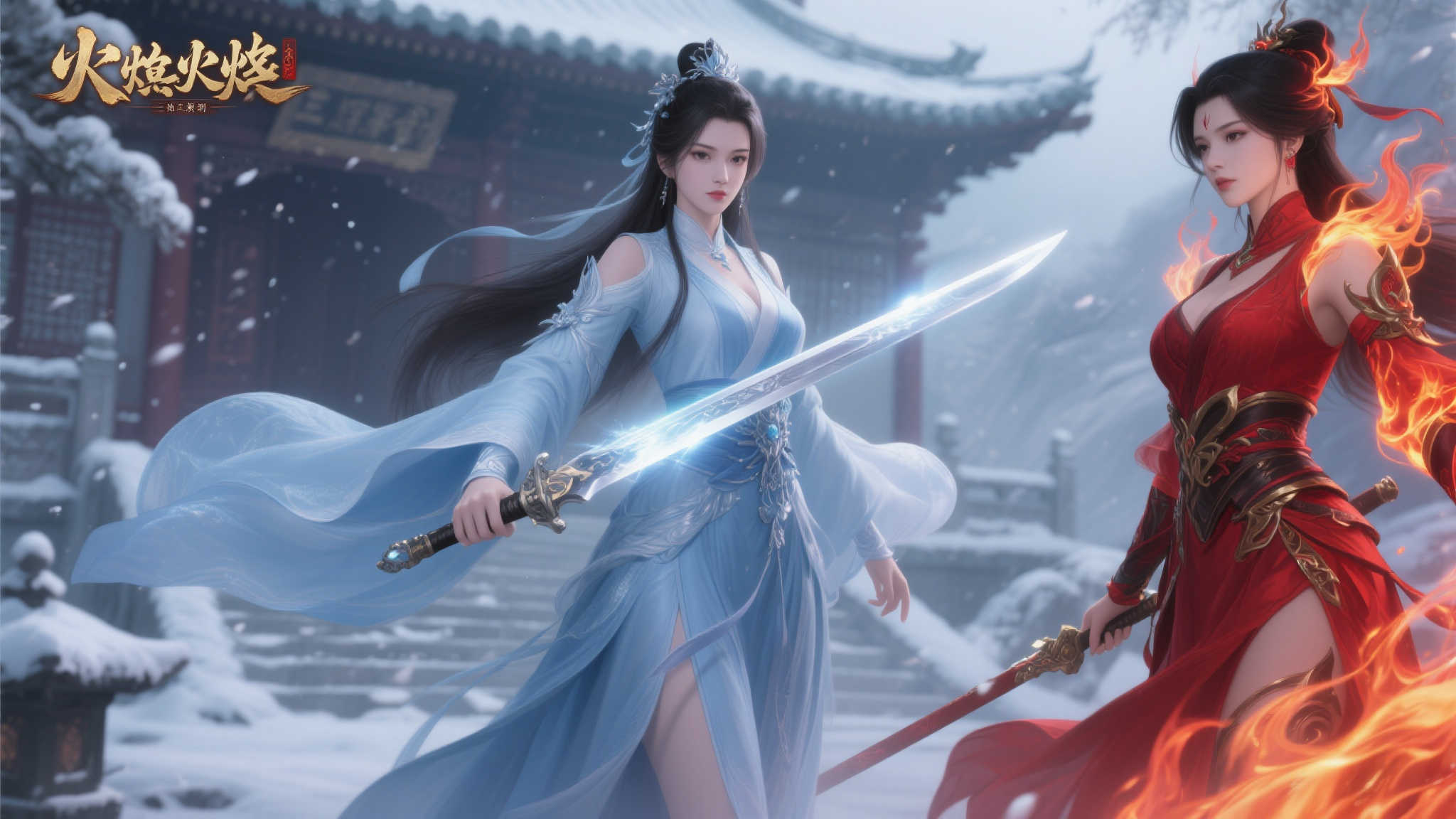 绝美姐姐登场！国产古风力作《火起雪中寺》今日上线